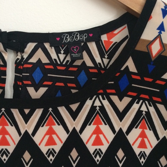 Tribal Print Shift Dress - Picture 2 of 3